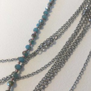 Delicate, Airy, Sparkly Duo Long Length Necklaces